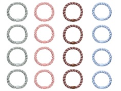 Name It black/corsage/icelandic blue/silver glitter hair ties (16-pack)